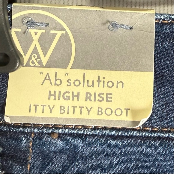 NEW Wit & Wisdom Jeans Itty Bitty Bootcut High Rise Ab Solution Stretch Blue 4 - Picture 10 of 11